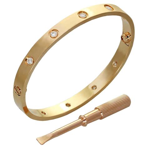 cartier style love bangle